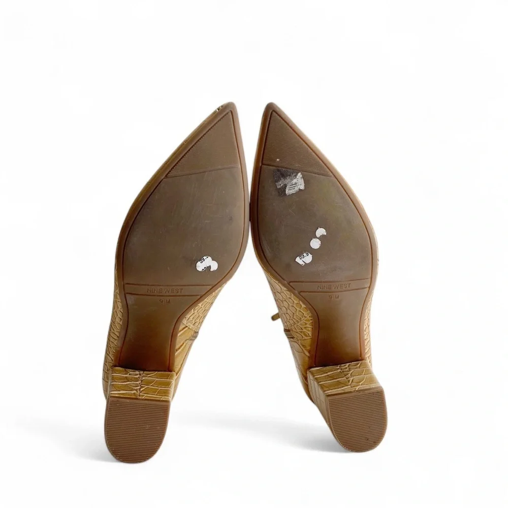 Steve Madden Croc-Embossed Ankle Boots 9.5​ - Picture 5 of 7